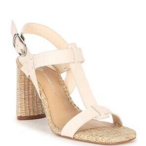 ANTONIO MELANI Cream and Tan Sandals